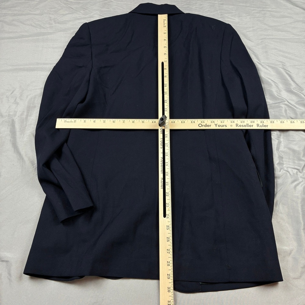 Lauren Ralph Lauren Blazer Women 10 Navy Blue Crown Crest Preppy Classic VTG - Picture 9 of 13